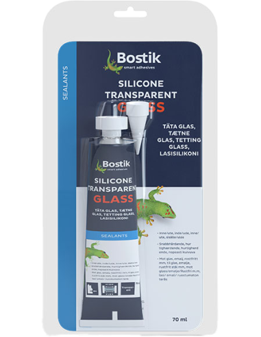 Silicone Glass Tube, Kontaktlim - 70ml