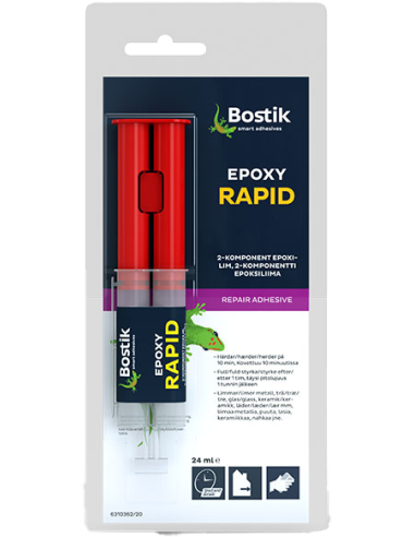 Bostik Epoxy Rapid - 24ml hurtighærdende epoxylim - Køb hos Matkom